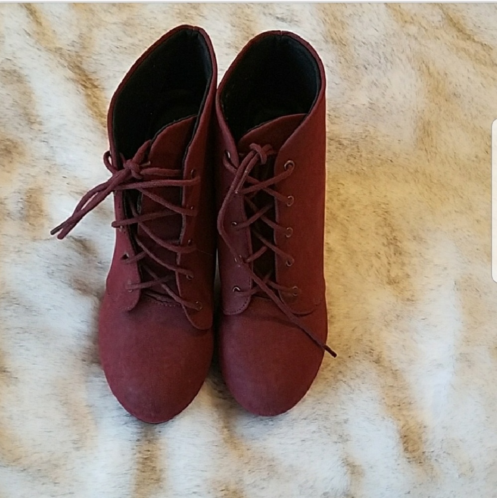 Burgundy Booties - Picture 3 of 5